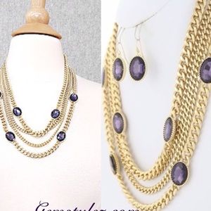 Amethyst Layered Necklace